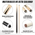 thumbnail image 3 of 2pcs Tacos de Billar, Taco de Billar Profesional, Desarmable Palos de Billiard Snooker Profesional, con 2 Guante 4 Tiza, para Principiantes Ejercicios de Entretenimiento.(145 cm), 3 of 7