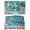 Green, variant on Coastal Animals Placemats Set of 4 Summer Ocean Crab Turtle Coral Jellyfish Blue Place Mats Indoor Wipeable Table Mats Washable Dining Table Placemats for Kitchen Holiday Party Home Decor 13x19 Inch