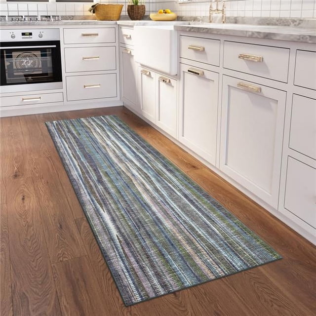 HomeRoots 491807 3 x 8 ft. Purple Ombre Tufted Handmade Runner Rug