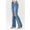 thumbnail image 5 of Judy Blue Mid Rise Plaid Patch Detail Bootcut Jeans, 5 of 5
