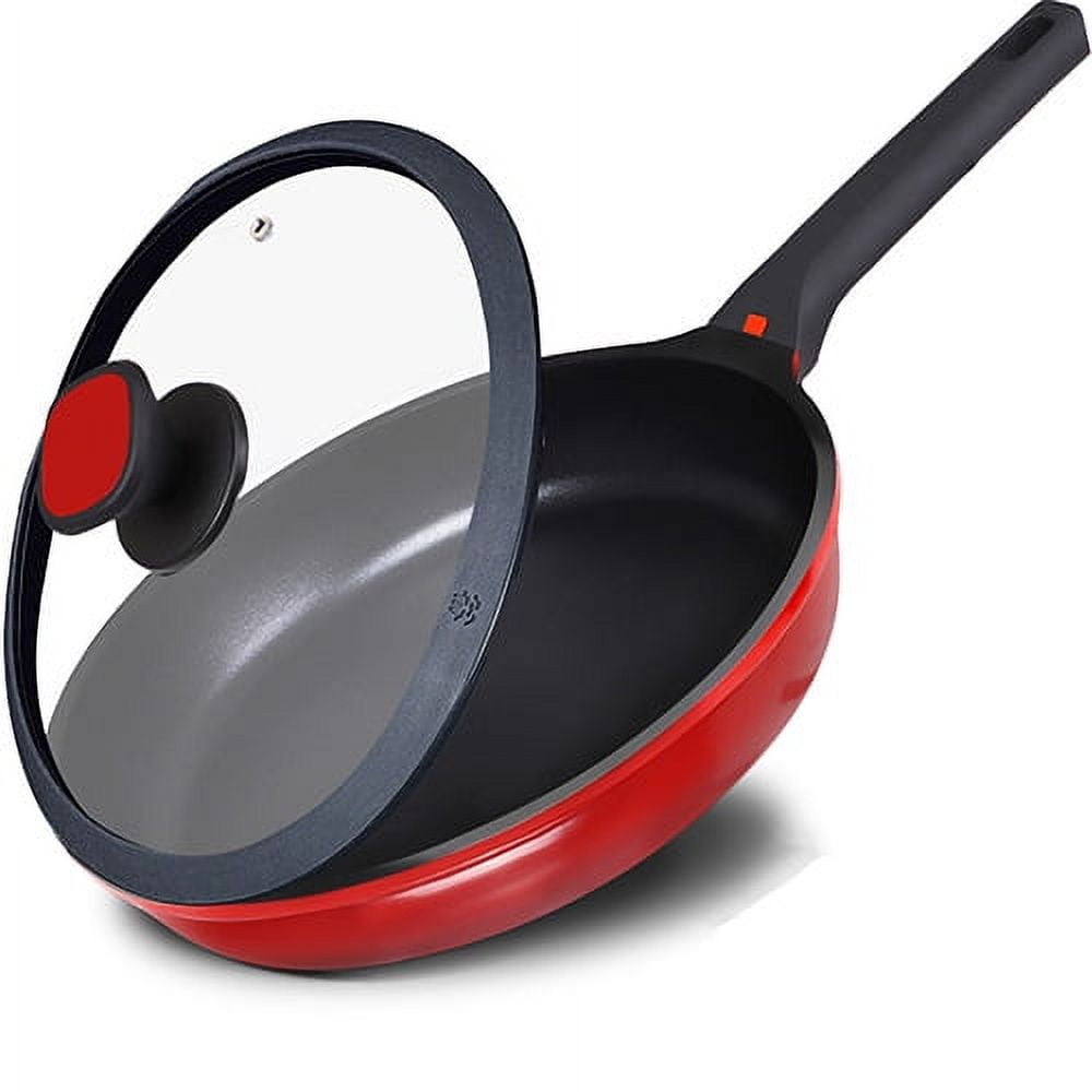 Buy Deik Non Stick Pans for Cooking ,Nonstick Frying Pan with Xylan Safe  Surface,Lightweight Induction Skillet for Home,Dishwasher Safe,PFOA free (12  Inch)-Black Online at desertcartHong Kong