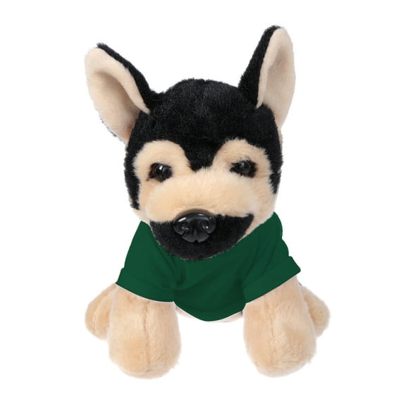 Plushland 8 Inch Floppy German Shepherd with Tee Plush Stuffed Animal Personalized Gift - Custom Text on Shirt - Great Present for Mothers Day, Valentine Day, Graduation Day, Birthday