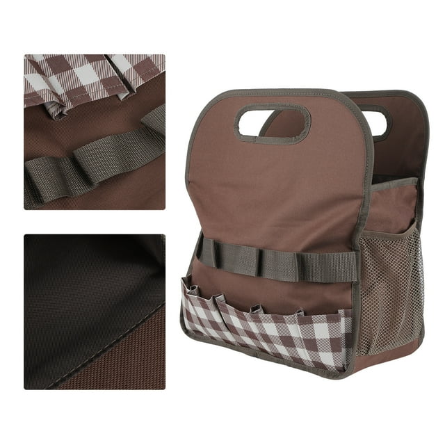 Viccilley Tool Bag Tools - Tool Bag Portable 600D Oxford Fabric Garden Tools Storage Organizer with Multiple Pockets