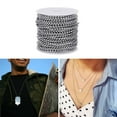 thumbnail image 2 of QUSENLON Stainless Steel Ball Chains Beaded Necklace Chains Silver Small Ball Bead Chain, 2 of 10