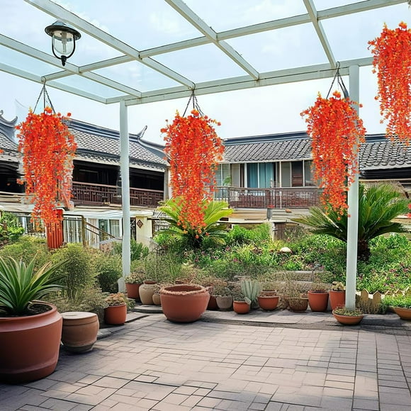 Amzcrzy Plastics Vines Christmas Decoration Artificial Leaf Rattan Hanging Indoor Home Halloween Christmas Party Fireplace Decoration Christmas Decorations Halloween Decorations Fall Decor