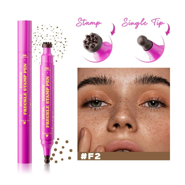 Pisexur Belleza Maquillaje Bolígrafo de agua natural con doble cabezal y cabeza de calabazapara mujeres y hombres