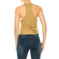 thumbnail image 3 of Women's Casual Solid Racerback Vest Button Down Closure, 3 of 7