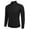 Black, variant on Mens Slim Fit Mock Turtleneck Thermal Pullover Sweater - Casual Basic Knitted Style