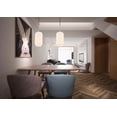 thumbnail image 2 of Living District LD2277C Collier 1 Light Chrome & Frosted White Glass Pendant, 2 of 4