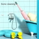 thumbnail image 5 of Cepillo de dientes eléctrico sónico IPX7, resistente al agua, con cabezales de repuesto, recargable, automático, colorido, cepillo de dibujos animados para niños, 5 of 5