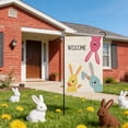 thumbnail image 2 of TanSiDing Welcome Easter Garden Flag, Double Sided Bunny Spring Flag for Yard Outdoor Decoration, 2 of 6