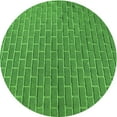 thumbnail image 1 of Ahgly Company Indoor Round Patterned Nebula Green Area Rugs, 7' Round, 1 of 6