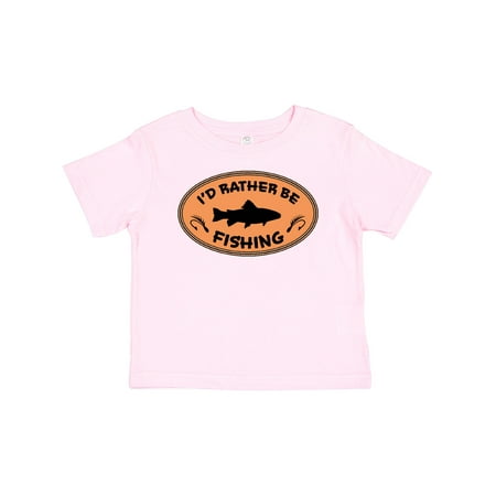 

Inktastic I d Rather Be Fishing Gift Baby Boy or Baby Girl T-Shirt