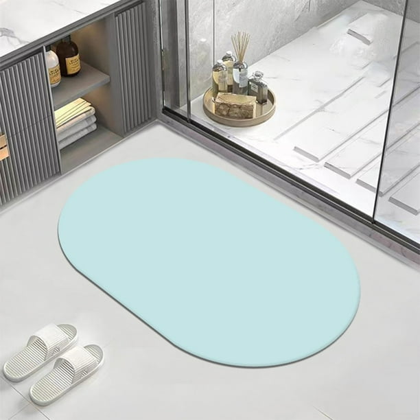 Alfombra de baño superabsorbente de secado rápido con base de goma antideslizante | Alfombra de baño moderna y lavable para ducha | 40 x 60 cm