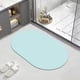 thumbnail image 1 of Alfombra de baño superabsorbente de secado rápido con base de goma antideslizante | Alfombra de baño moderna y lavable para ducha | 40 x 60 cm, 1 of 6