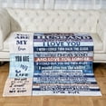 thumbnail image 5 of Personalized Throw Blanket to My Wife from Husband, Ultra-Soft Micro Flannel, Mother's Day Christmas Birthday Valentine's Day Gifts for Wife, 5 of 5