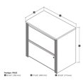 thumbnail image 3 of Bestar Prestige Plus Lateral File Cabinet in Chocolate, 3 of 3