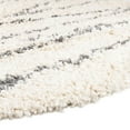 thumbnail image 4 of Rugs.com Serenity Shag Collection Rug – 5 Ft Round White Shag Rug Perfect For Kitchens, Dining Rooms, 4 of 6