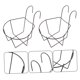 thumbnail image 5 of unbranded 2Ud Estante Colgante De De Hierro Negro Para Interior Y Exterior Con Capacidad, 5 of 8