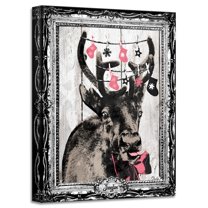 Crafted Creations Jingles Christmas Canvas Framed Wall Art - 30" x 20"