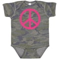 thumbnail image 3 of Inktastic Pink Peace Sign Girls Baby Bodysuit, 3 of 5