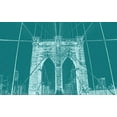 thumbnail image 2 of Phillip, Jamie 18x13 White Modern Wood Framed Museum Art Print Titled - Brooklyn Bridge 2, 2 of 4
