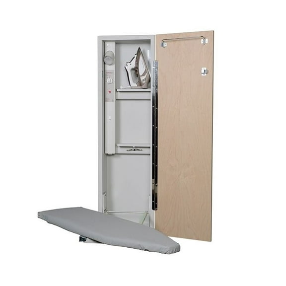IRON-A-WAY AE42WDU Ironing Center (Flat Maple Veneer Wood Door)