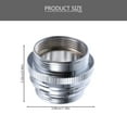 thumbnail image 2 of COMPUKAS 2Pcs Faucet Adapter For Sink To Hose Adapter Simple And Convenient Design Silver 3.00X3.00X2.30Cm, 2 of 8