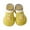 Yellow, variant on Otqutp Toddler Wedding Shoes Kids Baby Boys Girls Shoes First Walk-ers Cute Cartoon Antislip Wearproof Socks Shoes Crib Shoes