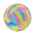 thumbnail image 2 of Reflective, Iridescent Soccer Ball, Size 5,Training And Match Ball, Glows At Night, A Popular Gift Choice., 2 of 6