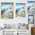 thumbnail image 4 of Designart "Coastal Village Charm Santorini, Greece III" Landscapes Canvas Wall Art - Country White Greece Bedroom Canvas Wall Art, 4 of 6