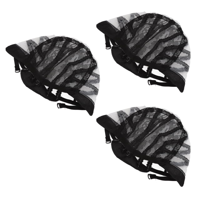 Gorro de malla para peluca BuyWeekMX 3 piezas de nailon transpirable