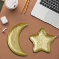 thumbnail image 7 of vlrwzc 2pcs Star And Moon Tray Iron Dinner Plates Metal Serving Plate Dessert Plate Dinner Dishes Plates Jewelry Dish For Events Mother Gift Family, 7 of 7