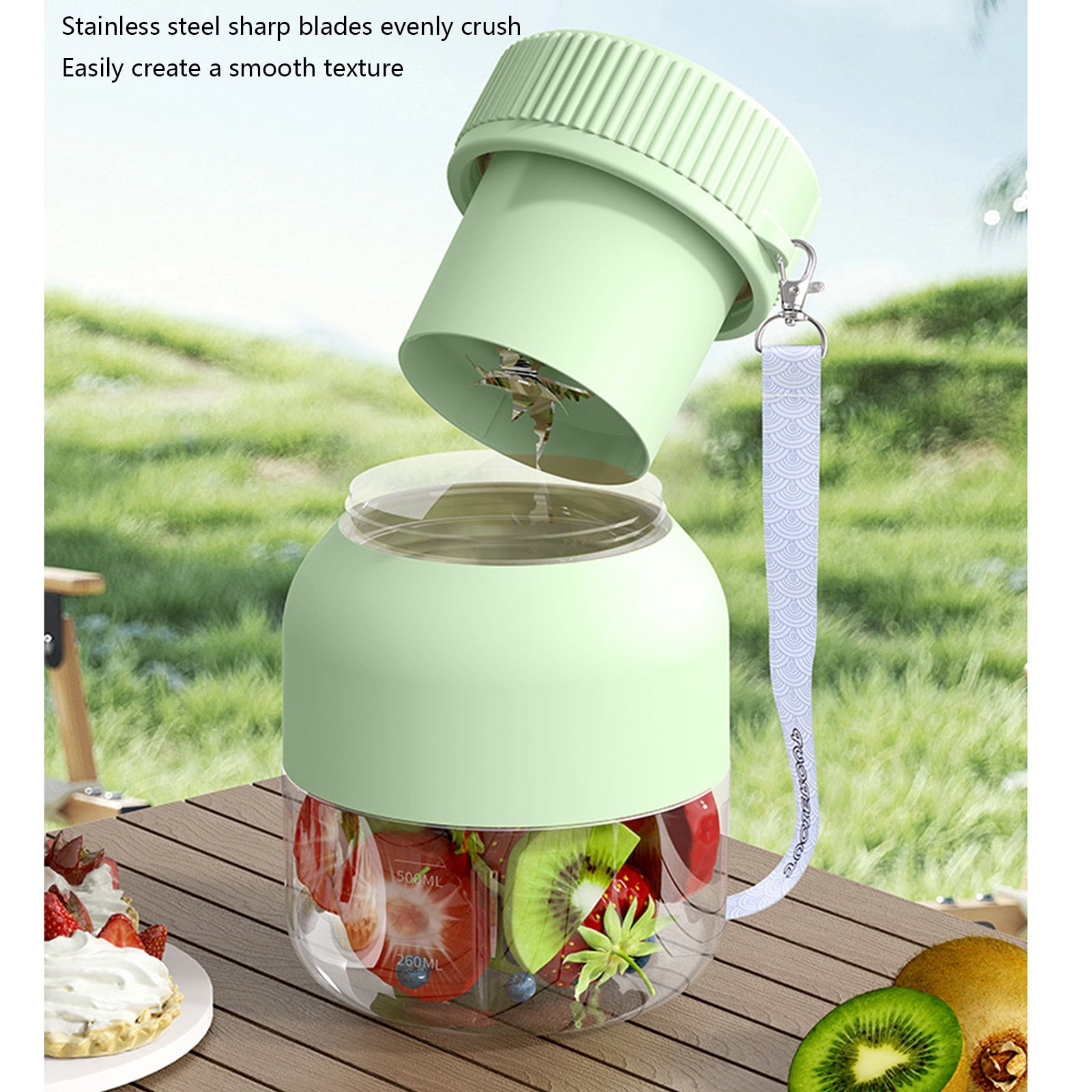 800ml Large Capacity Countertop Juicer for Shakes Home Portable Electric Juicer Mixing Machine
