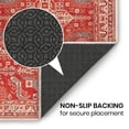 thumbnail image 5 of GLN Rugs Knossos - Indoor, Machine Washable Area Rug 8'x10' Turkish Red/Beige Home Carpet, 5 of 8