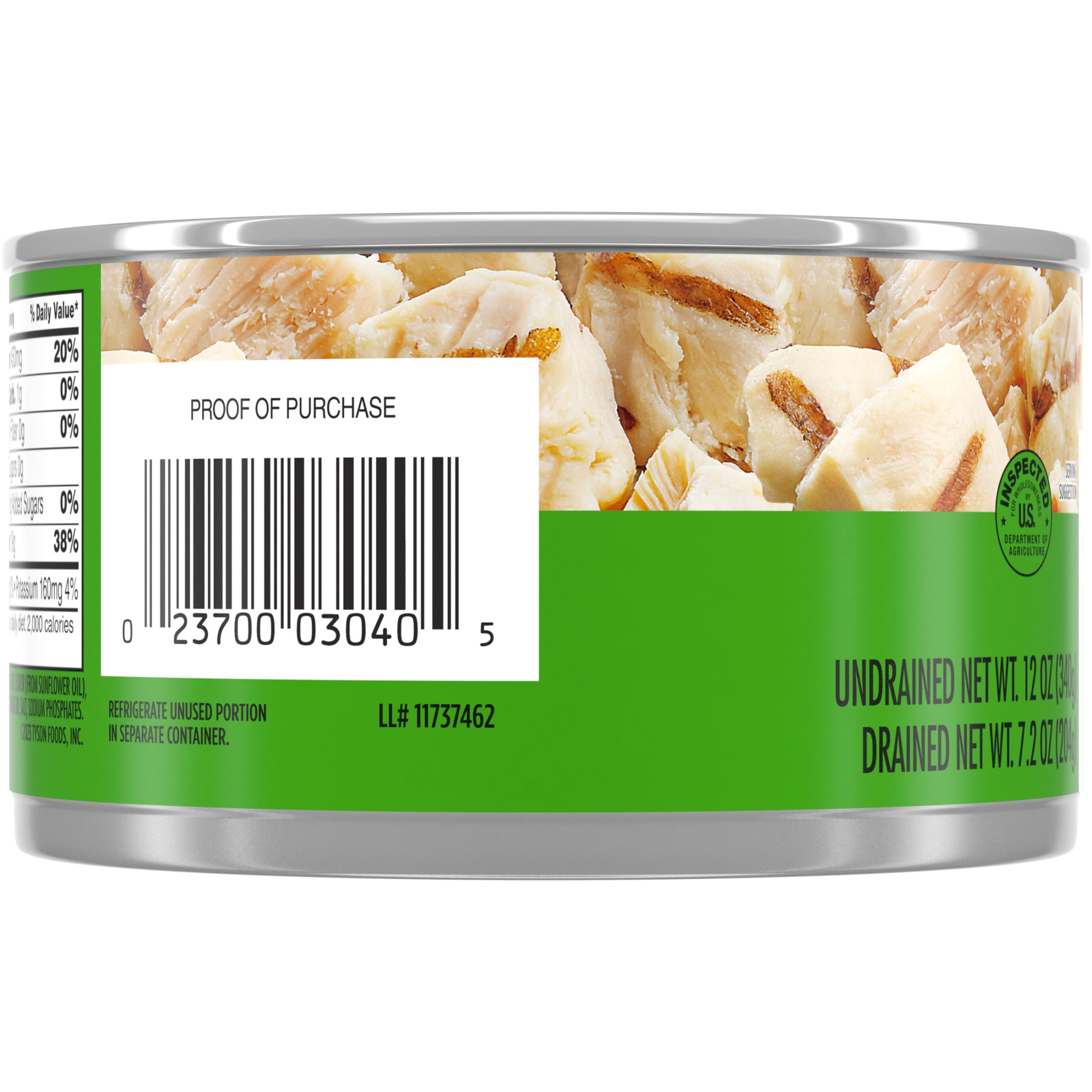 Tyson® Grilled & Ready® Premium Grilled Chunk White Chicken Breast, 12 oz.