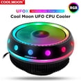 thumbnail image 2 of Coolmoon Cpu Enfriador Disipador De Calor Rgb Led Ultra Silencioso Cpu Disipador De Calor Ventilador De Refrigeración Para Procesador De Pc Radiador De Refrigeración De Escritorio Speravity EL012436-00, 2 of 6