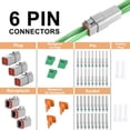 thumbnail image 2 of Kit de Conectores JRready ST6115 DT 6 Pines Impermeable Eléctrico, 2 of 6