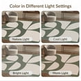 thumbnail image 7 of ODIKA 8'x10' Washable Area Rug Non-Slip Chair-Friendly Mat Green Cream Geometric Leaf Design Elegance Contemporary Art Inspired for Dining Room, Large Office, Lounge, 7 of 7