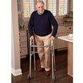 thumbnail image 6 of Carex Aluminium Folding Walker with Wheels for Adults and Elderly, Adjustable, 300 lb Capacity, 6 of 9