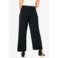 thumbnail image 4 of Jessica London Women's Plus Size Everyday Stretch Knit Wide Leg Pant, 4 of 4