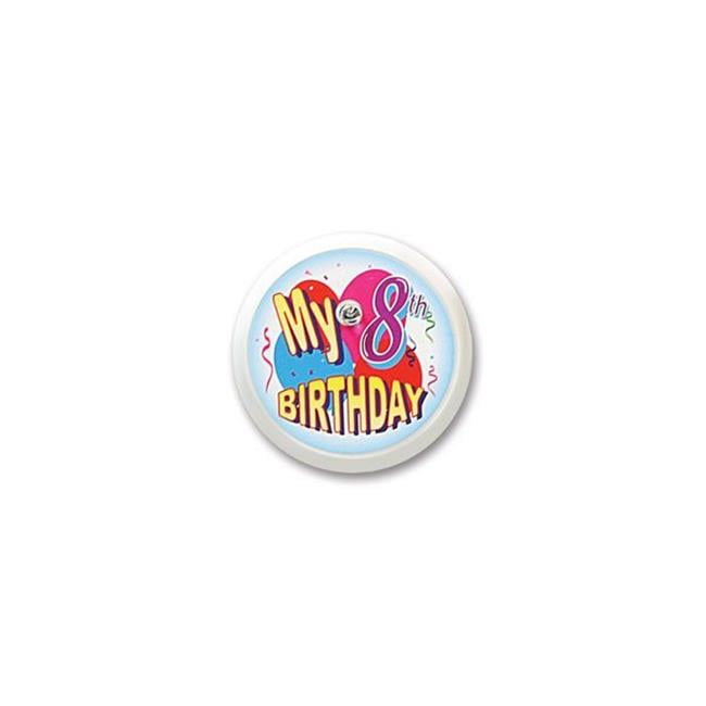 "HAPPY BIRTHDAY" Lot of 12 BUTTONS pin pinback 2 1/4" badge PARTY FAVOR loot bag 