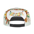 thumbnail image 4 of Gaeub World Travel3 Flat Bill Snapback Hats Baseball Caps with Adjustable for Running Workouts and Outdoor Activities, 4 of 9