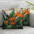 Alepadnf Bird of Paradise Tropical Leaves Flowers Pillow Cushion Covers