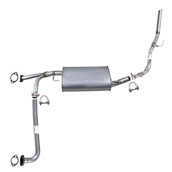 Northeastern Exhaust Pipe, Muffler Assembly & Tail Pipe Fits 2005-2015 Nissan Xterra 4.0L - Direct Fit | Stainless Steel System Kit