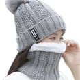 thumbnail image 2 of Jumpingount Nuevos sombreros de invierno para mujer, gorro de lana de terciopelo cálido para mujer, gorro de punto a prueba de viento para montar, Sombreros gris Jumpingount  PS12782-04, 2 of 6