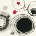thumbnail image 3 of Novak, Shirley 20x20 Black Modern Framed Museum Art Print Titled - Planetary IV with Red, 3 of 5