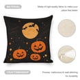 thumbnail image 4 of Halloween Night with Pumpkins and Bats Linen toss pillowcase decoration pillowcase gifting preferred 20x20 inch cushion cover 4 sets sofa pillowcase sofa bedroom living room car, 4 of 8