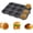 12 Holes, variant on Ihvewuo Hamburger Bun Pan 8/12 Cavity Reusable Non Stick Hamburger Bun Molds Silicone Hamburger Bread Pan Easy to Release Baking Pan Dishwasher Safe for Homemade Hamburger Buns
