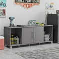 Systembuild Evolution Westford Garage Shoe Storage Bench, Graphite Gray